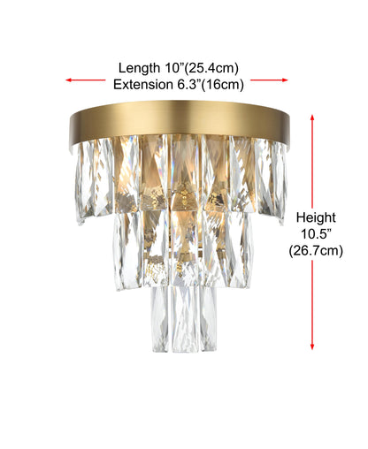 Josephine 10 inch Wall Sconce in Satin Gold