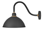 Foundry Dome Medium Gooseneck Barn Light In Black Finish