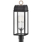 Campbell Large Post Lantern In Black Finish
