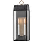 Campbell Large Wall Mount Lantern In Black Finish