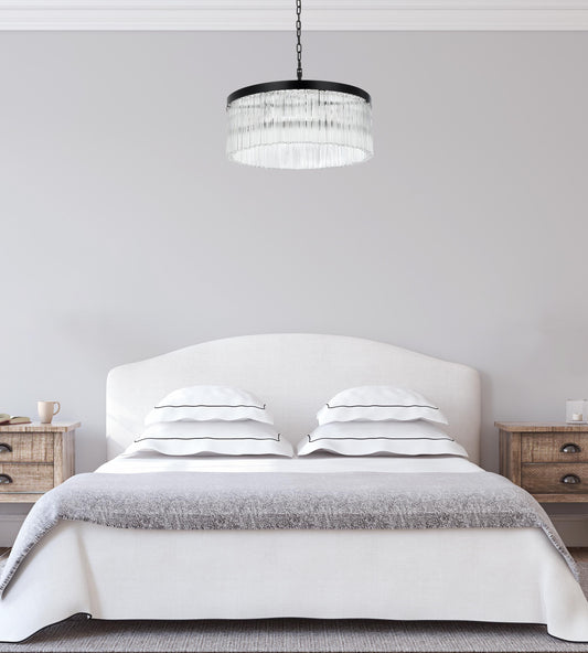 Harlow 24 inch Chandelier in Black