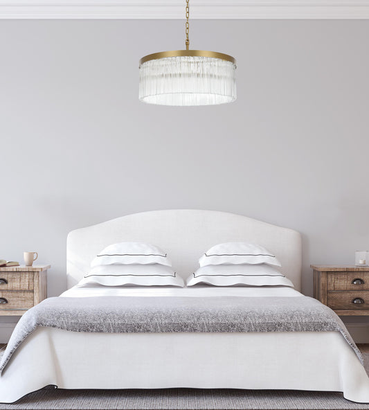 Harlow 24 inch Chandelier in Satin Gold