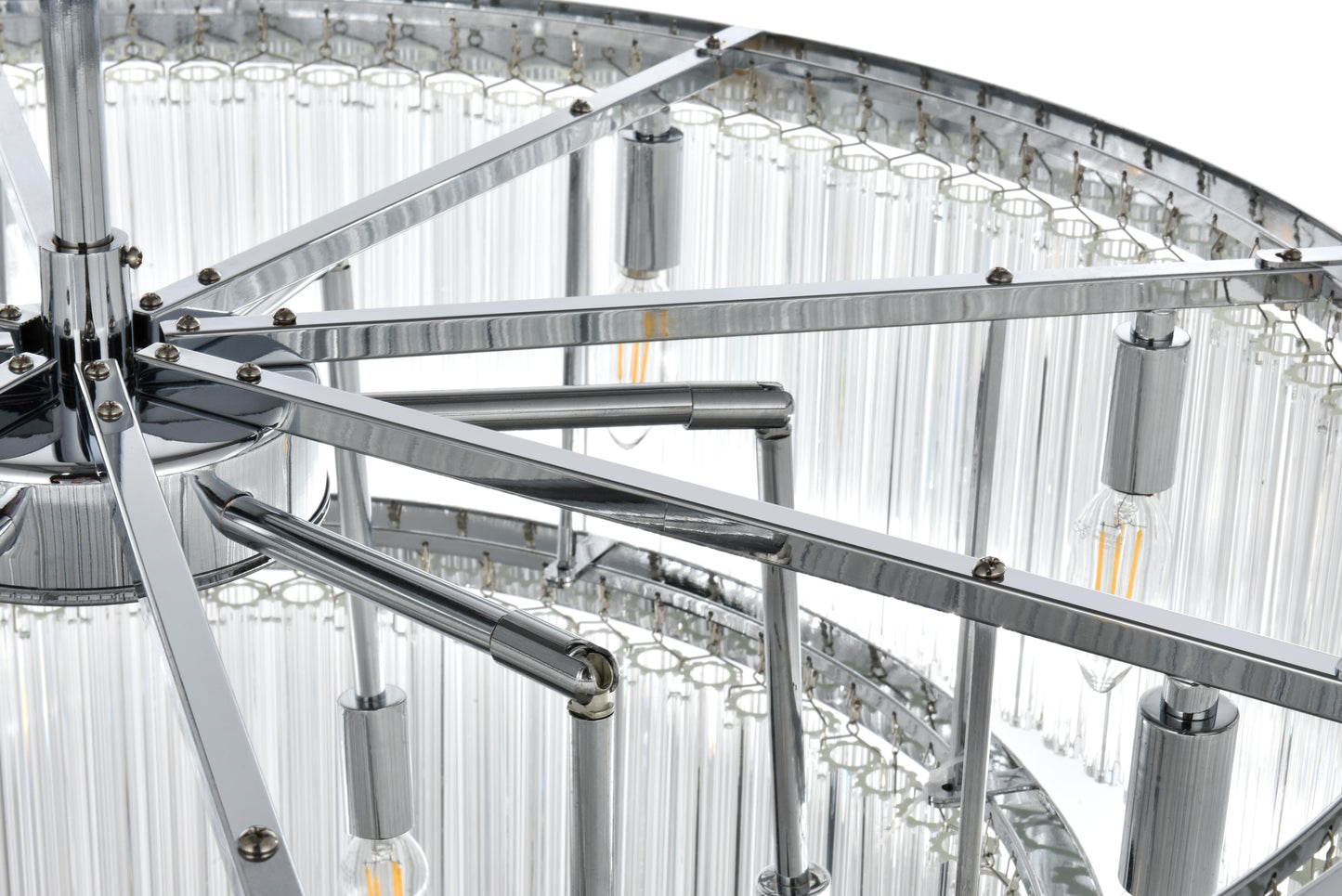 Harlow 32 inch Chandelier in Chrome