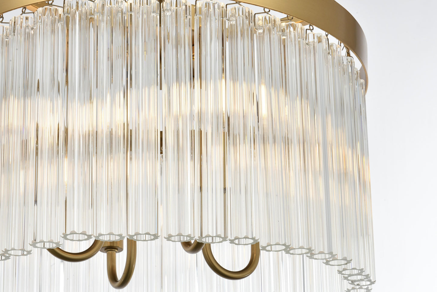 Harlow 16 inch Flush Mount in Satin Gold