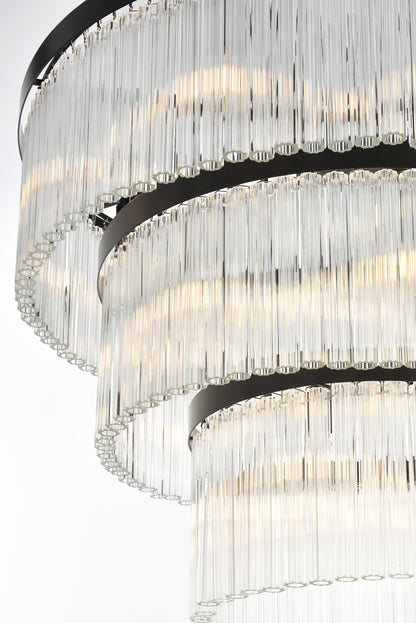 Harlow 32 inch Chandelier in Black