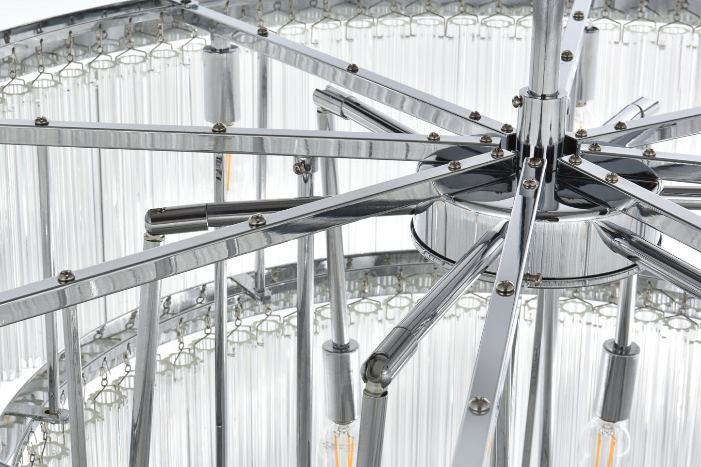 Harlow 32 inch Chandelier in Chrome