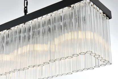 Harlow 49 inch Chandelier in Black