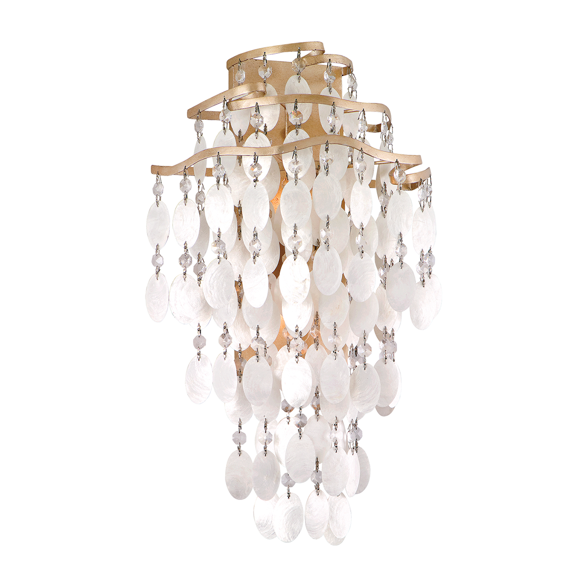 Dolce Wall Sconce In CHAMPAGNE LEAF Finish