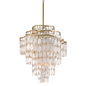 Dolce Chandelier In CHAMPAGNE LEAF Finish