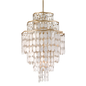 Dolce Chandelier In CHAMPAGNE LEAF Finish