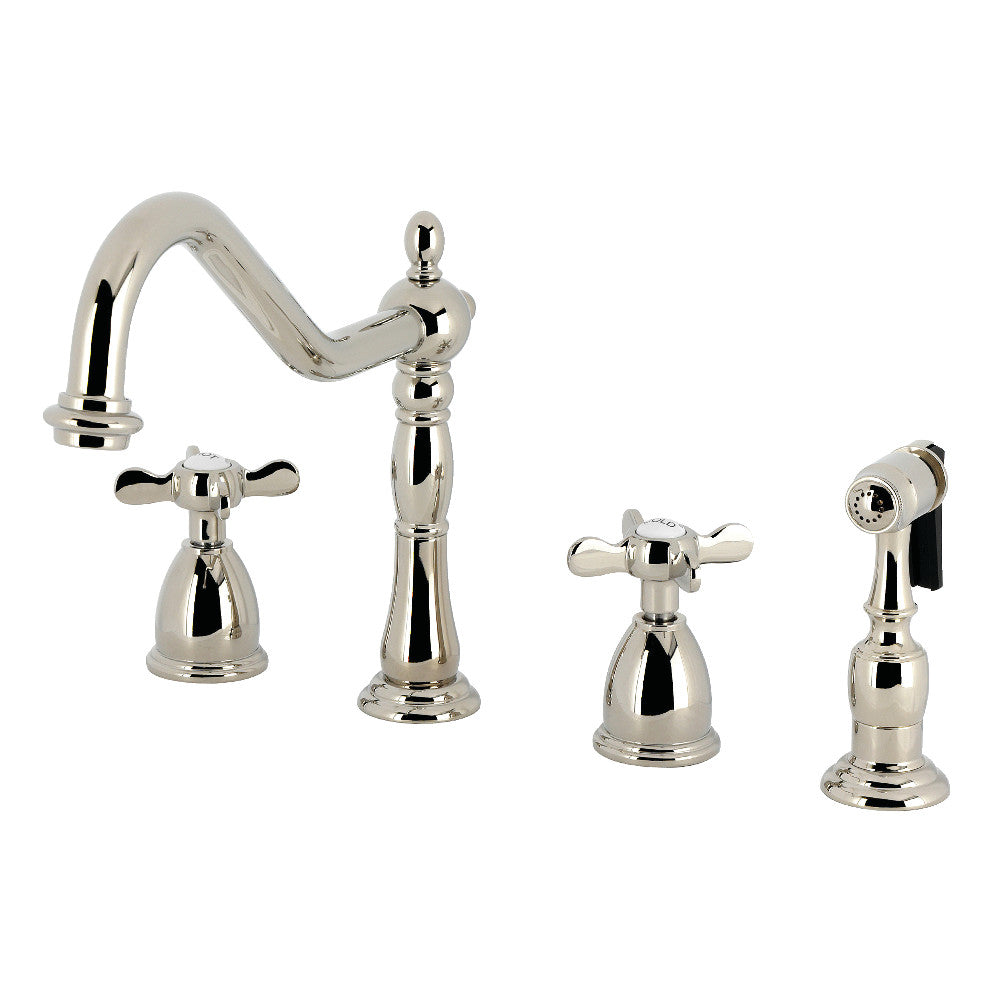 Essex Widespread Kitchen Faucet in Polished Nickel