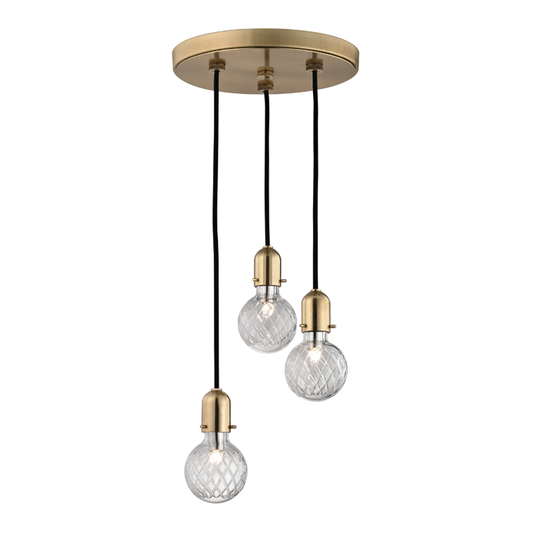 Marlow Pendant with Aged Brass Finish