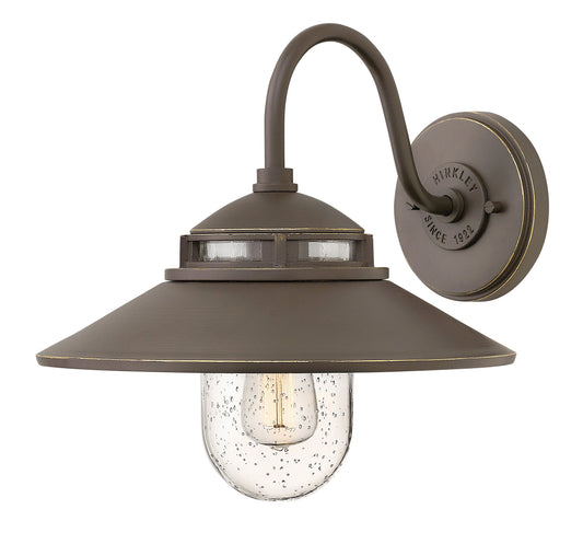 Atwell Small Wall Mount Barn Light In Light Bronze Finish