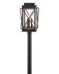 Montecito Medium Post Top or Pier Mount Lantern In Black Finish