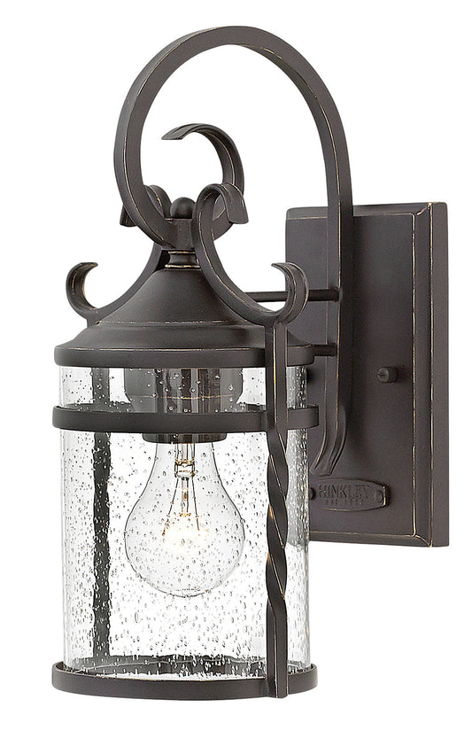 Casa Small Wall Mount Lantern In Black Finish