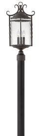 Casa Large Post Top or Pier Mount Lantern In Black Finish