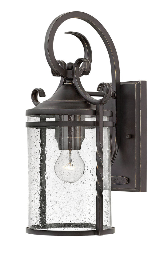 Casa Medium Wall Mount Lantern In Black Finish