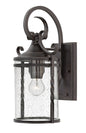 Casa Medium Wall Mount Lantern In Black Finish