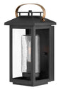 Atwater Medium Wall Mount Lantern In Black Finish