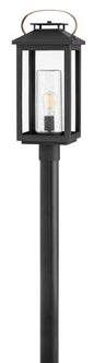 Atwater Large Post Top or Pier Mount Lantern In Black Finish