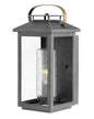 Atwater Medium Wall Mount Lantern In Gray Finish