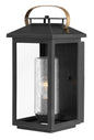 Atwater Medium Wall Mount Lantern In Black Finish