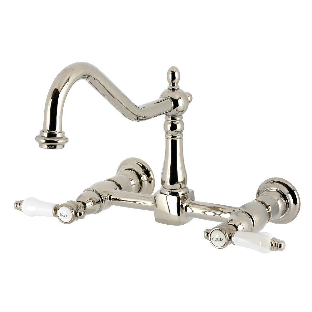 Bel-Air Wall Mount Kitchen Faucet in Polished Nickel