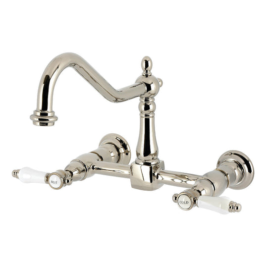 Bel-Air Wall Mount Kitchen Faucet in Polished Nickel