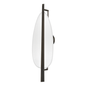 Ithaca Wall Sconce with Black Nickel/white Plaster Finish