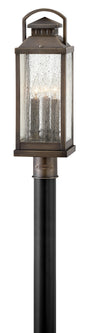 Revere Large Post Top or Pier Mount Lantern In Black Finish