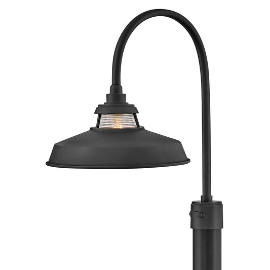Troyer Medium Post Mount Lantern In Black Finish