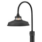 Troyer Medium Post Mount Lantern In Black Finish