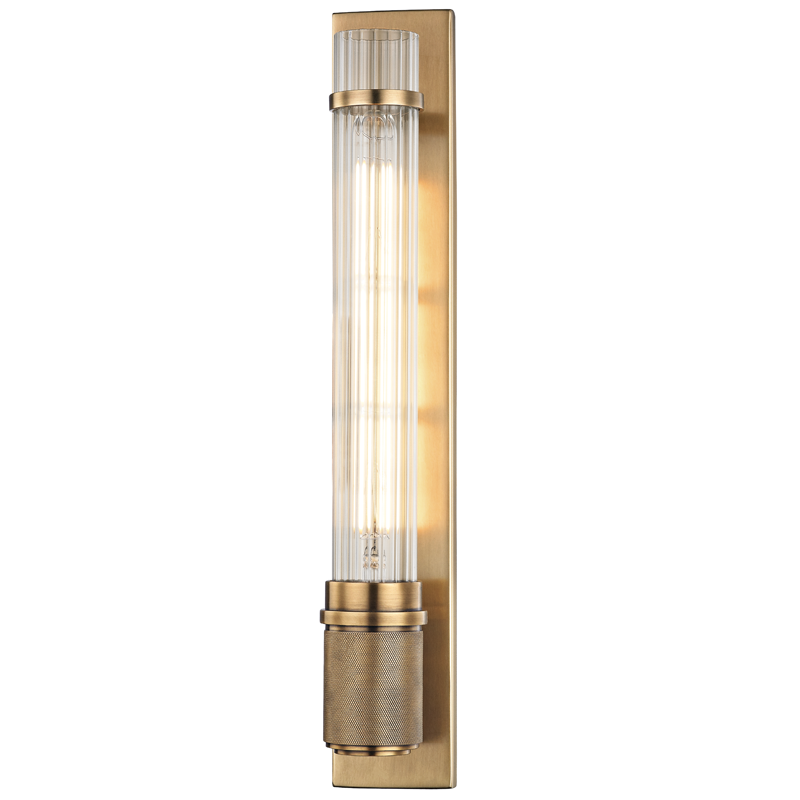 Shaw Wall Sconce with Aged Brass Finish