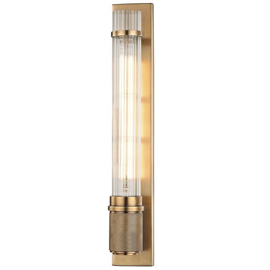Shaw Wall Sconce with Aged Brass Finish