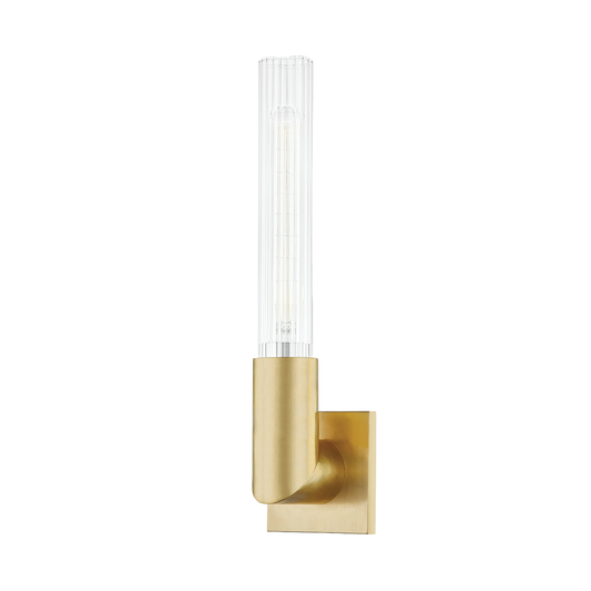Asher Wall Sconce with Aged Brass Finish