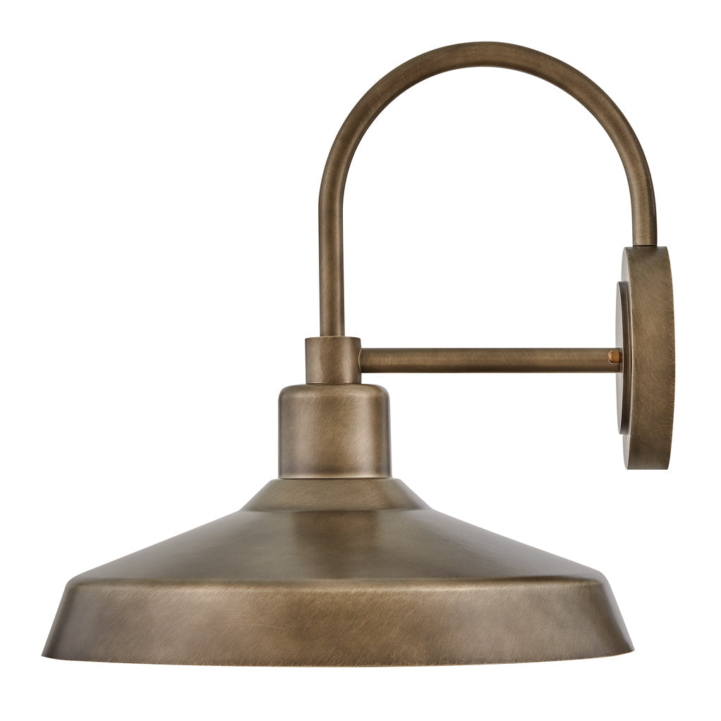 Forge Medium Wall Mount Barn Light In Light Bronze Finish