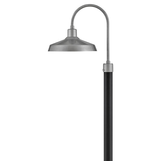 Forge Large Post Top or Pier Mount Lantern In Brushed Nickel Finish