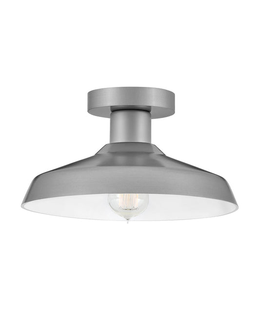 Forge Small Flush Mount In Brushed Nickel Finish