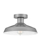 Forge Small Flush Mount In Brushed Nickel Finish