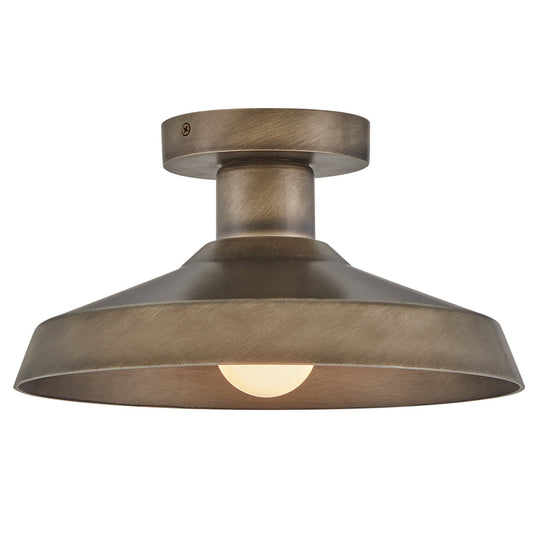 Forge Small Flush Mount In Light Bronze Finish