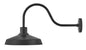 Forge Medium Wall Mount Barn Light In Black Finish