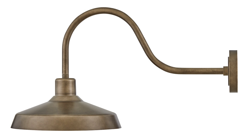 Forge Medium Wall Mount Barn Light In Light Bronze Finish