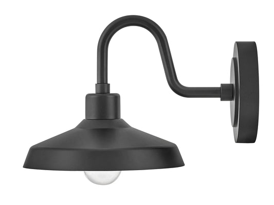 Forge Small Wall Mount Barn Light In Black Finish