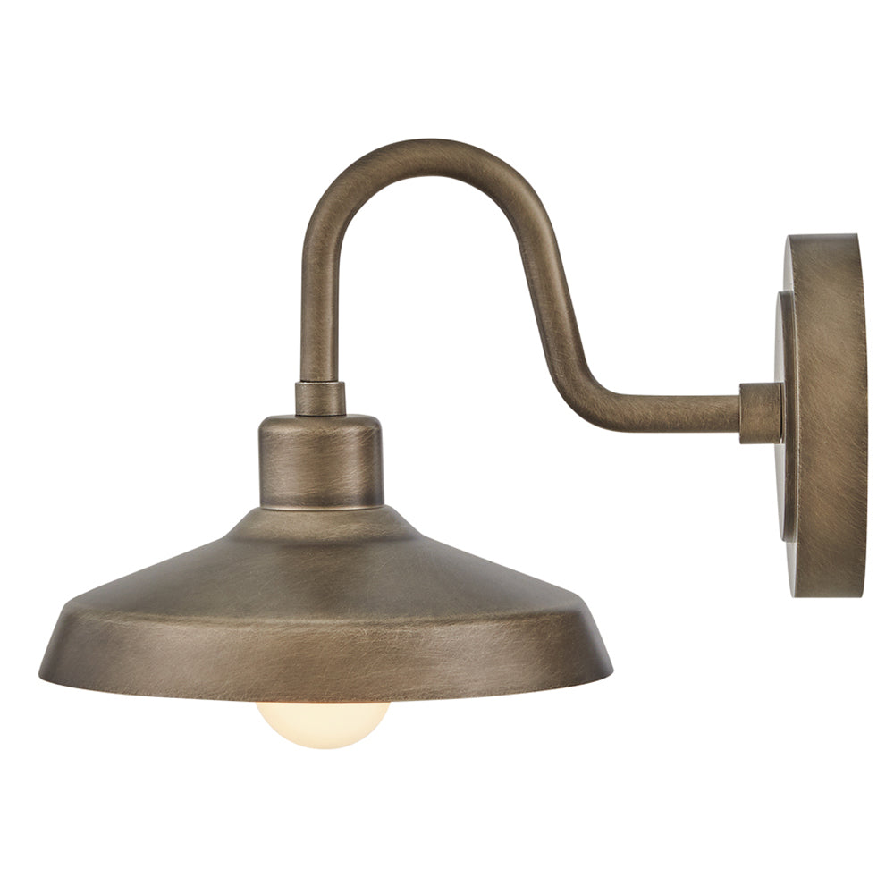 Forge Small Wall Mount Barn Light In Light Bronze Finish