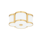 Chandler Flush Mount with Aged Brass Finish