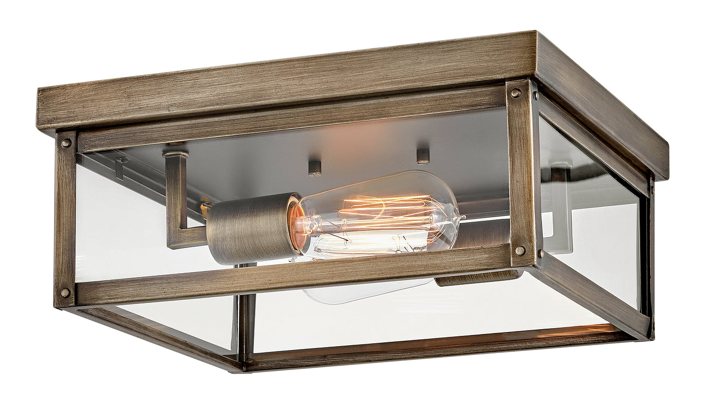 Beckham Small Flush Mount In Light Bronze Finish