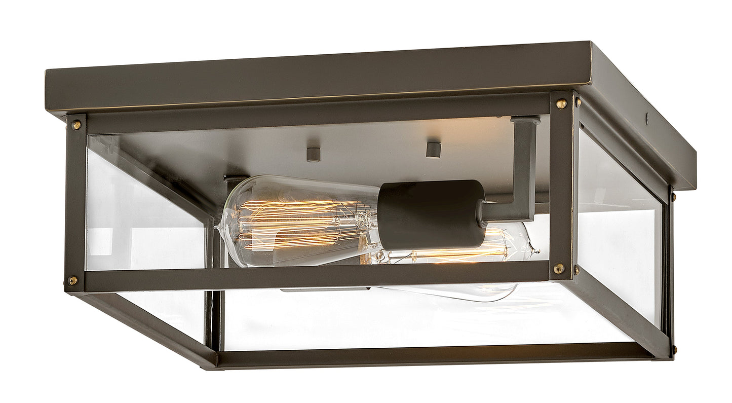 Beckham Small Flush Mount In Light Bronze Finish