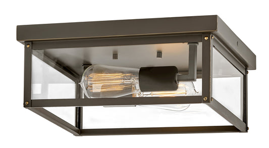 Beckham Small Flush Mount In Light Bronze Finish