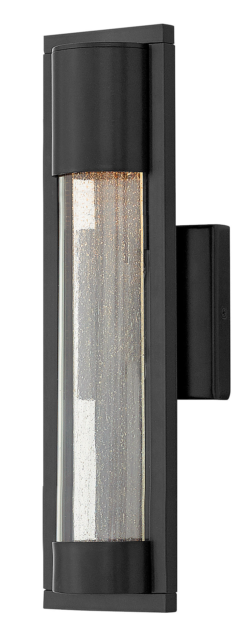 Mist Medium Wall Mount Lantern In Black Finish