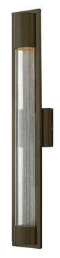 Mist Large Wall Mount Lantern In Light Bronze Finish